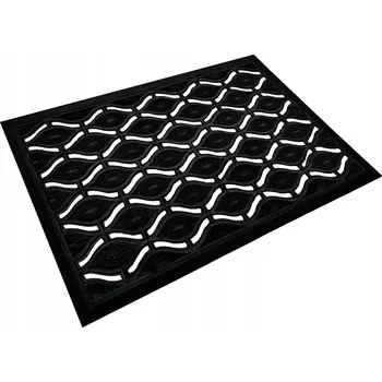 AŽUROVÁ ROHOŽKA 45x75 cm PŘED DVEŘE PROTIUKLUZOVÁ GUMOVÁ PODLOŽKA