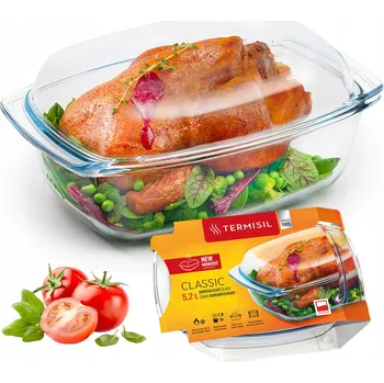 Dóza na potraviny Žáruvzdorná nádoba s víkem Termisil 5,2 l