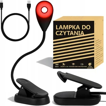 Lampička ZDRAVÁ LAMPIČKA NA ČTENÍ S ČERVENÝM SVĚTLEM, 3 REŽIMY SVÍCENÍ, BEZ MODRÉHO SVĚTLA