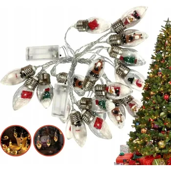 Vánoční světelný řetěz Světelný řetěz Steal Home 200 cm na baterie, žlutý