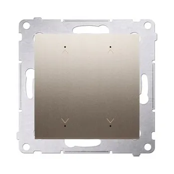 vypínač Dotykový žaluziový vypínač, pod omítku Kontakt-simon zlatý DEZ2.01/44