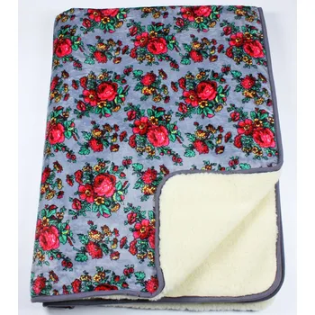 Obraz Dvojitá deka VLNA-MINKY POLAR Růže na šedém pozadí