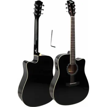 Klasická kytara V-TONE VEAG1 CE BK - elektroakustická kytara 4/4, černá