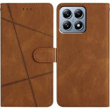 Pouzdro na mobilní telefon Line knížkové pouzdro na Xiaomi 15T - hnědé