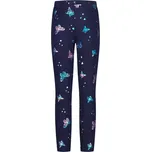 Dívčí zateplené legíny Salt and Pepper tmavě modré s motýlky velikost 116 (55520228030 4750)