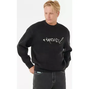 Pánský svetr mikina RIP CURL Medina Script BLACK velikost oblečení XL