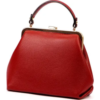 Kožená kabelka Luka 24-024 DOLLARO - červená