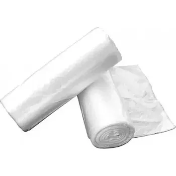 Pytle na odpadky Sáček 16 l, 45 x 52 cm, 6mi, transparentní, HDPE, transparentní, role 50 ks