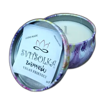 Svíčka Svitsolka Rozmarýn – ručně vyráběná svíčka v plechové dóze - ...