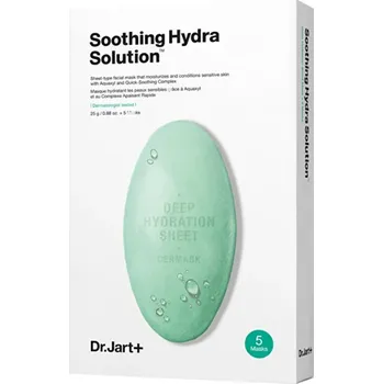 Pleťová maska Dr. Jart+ Dermask Water Jet Soothing Hydra Solution 5 x - Hydratační a zklidňující pleťová maska 25 g
