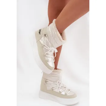 Dámská zimní obuv Dámské zimní boty Na platformě Lee Cooper LCJ 25 03 3815 Barva: Bílá, Velikost: 36
