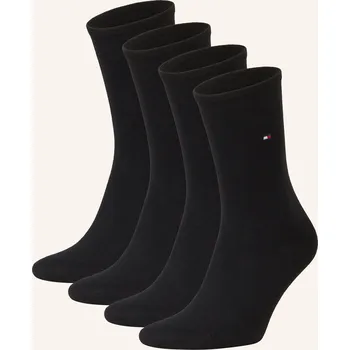 Dámské punčochy Tommy Hilfiger Ponožky, 4 Páry V Balení, 001 black