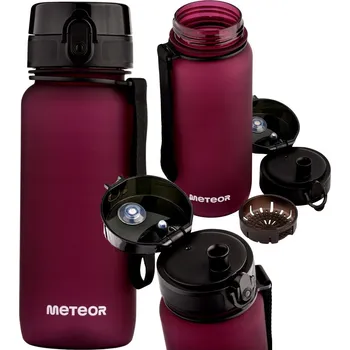 Sportovní láhev lahev na pití na vodu s měrkou a pítkem Meteor 0,65 l