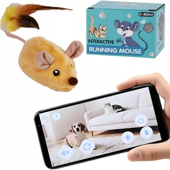 Hračka pro kočku Hračka pro kočky SIEMIEC Hračka pro kočky pohyblivá myš 5