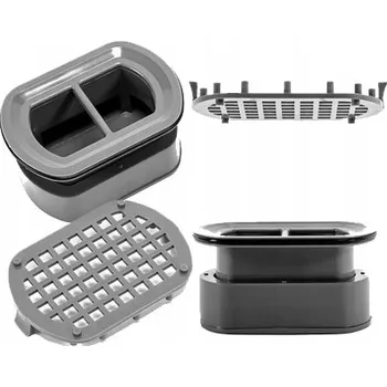 Sifon SYFON K LINEÁRNÍMU ODTOKU SANITLINE OTOČNÝ 360° AUTOMATICKÝ SE SÍTKEM