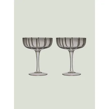 Sklenice Skleničky na šampaňské , skleničky bílé víno OYOY bezbarvé 230ml 2 ks