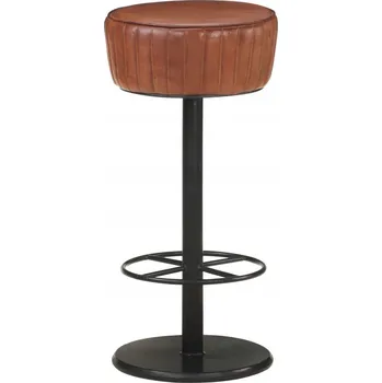 Barová židle Barová Židle VidaXL , odstíny hnědé, 76 cm, přírodní kůže