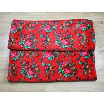 Obraz Deka MINKY POLAR Róże na czerwieni 200x220cm