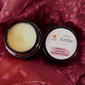 Tělový balzám Pleťový krém JEMNÝ (Pleťový krém jemný s lykopenem a arganovým olejem)