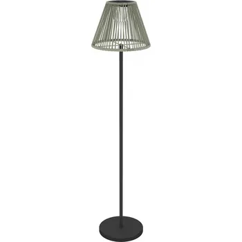 Stojací lampa Stojací solární lampa 28x33x135 cm | černá + šedá