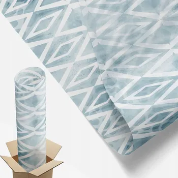 Obraz Mléčná vitrážová Fólie na okna a skleněné dveře 200x116 cm Modré diamanty