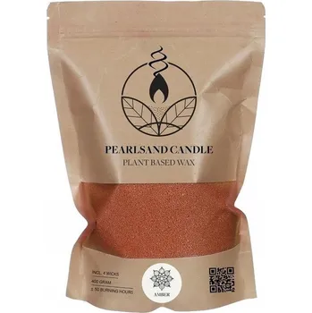 Svíčka Vosk granulát na svíčky amber, rostlinný, sypaný, 400 g