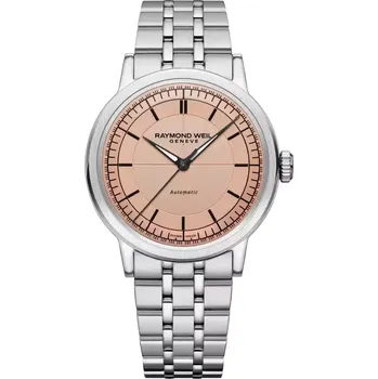 Hodinky Raymond Weil - 2925-ST-80001 - Automatic Central Seconds - 39 mm - salmon dial
