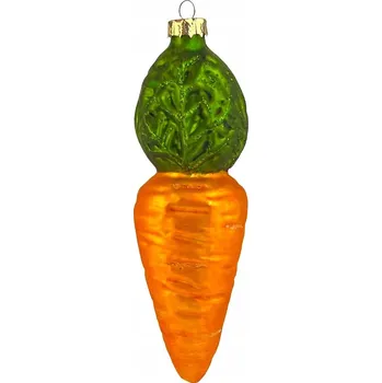Vánoční dekorace RETRO VÁNOČNÍ KOULE - MRKEV FOLKSTAR