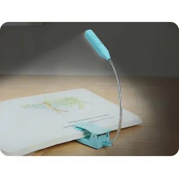 Lampička Nabíjecí mini lampička s klipem 4lm-45lm, 5V, 650mAh 1800/3000/6000K, modrá [074337]