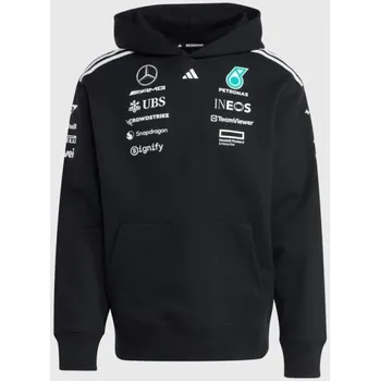 Pánská mikina Týmová mikina Adidas - Mercedes AMG Petronas F1 černá s logy sponzorů L