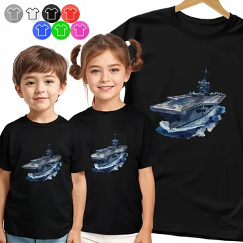 Chlapecké tričko DĚTSKÉ TRIČKO - LETADLOVÁ LOĎ PRO CHLAPCE - 3XS