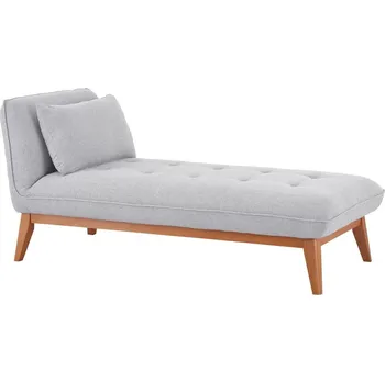 Sedací souprava Světle šedá relaxační lenoška Ester 166 x 85 x 78 100% polyester, masiv borovice