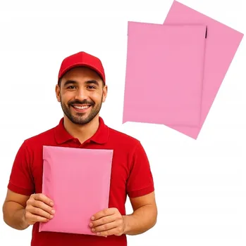 Obálka FÓLIOVÉ OBÁLKY KURÝRSKÉ 550x750 55x75 RŮŽOVÉ MATNÉ 0,06 25 ks