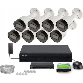 Bezpečnostní kamera IP kamerový systém pro domácnost 8x IPC-HFW1530SP-0280B-S6 5MPx s mikrofonem