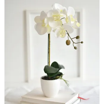 umělá květina VELKÁ OKRASNÁ TRÁVA / ROSTLINA V KVĚTINÁČI