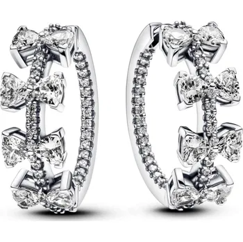 Oblečení a móda PANDORA kruhové náušnice Třpytivá řada mašliček