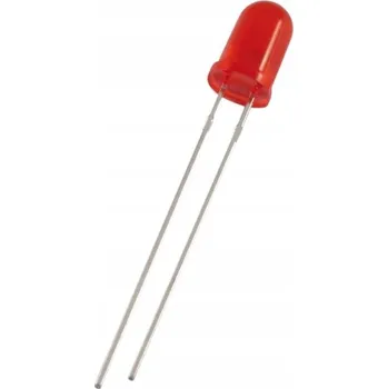 Polovodič LED 5mm červená - LED 5mm červená - 10 ks