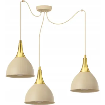 VELKÁ ZÁVĚSNÉ STROPNÍ SVÍTIDLO MODERNÍ SPIDER PAVOUK LOFT BÉŽOVÁ LED