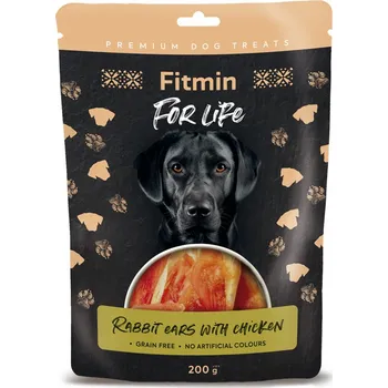 Pamlsek pro psa Fitmin For Life Králičí uši s kuřetem pamlsek pro psy 200 g