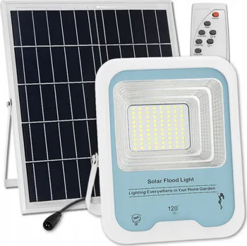 SOLÁRNÍ LED HALOGEN 200W REFLEKTOR SE SOLÁRNÍM PANELEM solární lampa IP66