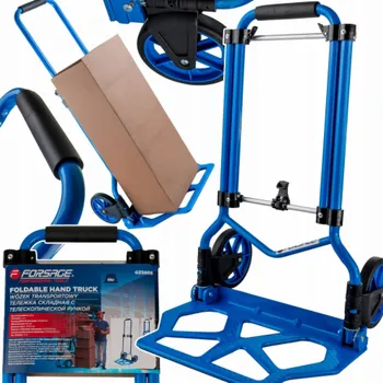 Forsage Skládací vozík na nářadí s teleskopickou rukojetí - nosnost: 80 kg