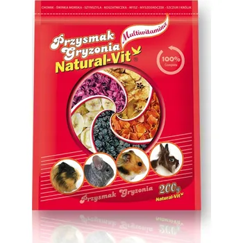 Krmivo pro hlodavce Natural-Vit pamlsky směs 0,2 kg křeček, osmák degu, králíky, myši, pískomily, činčily, morče, veverky