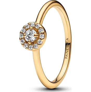 Oblečení a móda PANDORA prsten Kulatá aureola s pavé 56