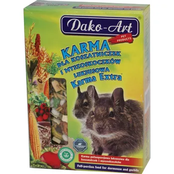 Krmivo pro hlodavce Dako-Art směs krmivo 0,25 kg osmák degu a pískomily