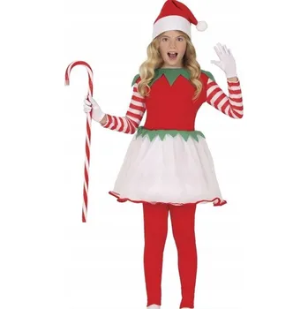 Karnevalový kostým KOSTÝM ELF SKŘÍTEK POMOCNÍK JEŽÍŠKA VÁNOCE SVÁTKY 116