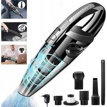 Vysavač VYSAVAČ RUČNÍ AKUMULÁTOROVÝ DO AUTA SILNÝ 120W SACÍ VÝKON 6000Pa HEPA