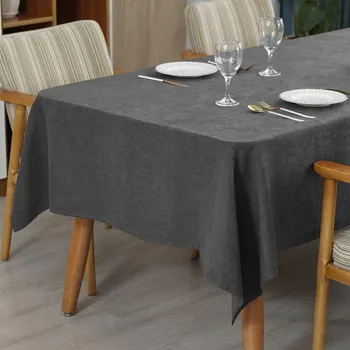 ubrus Ubrus na stůl obdélníkový voděodolný dekorativní 140x180 cm šedý