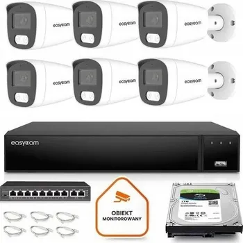 IP kamera Sada pro IP kamerový systém, 6x kamera EC-IP-B8MP30DL-W 8MPx, IR přísvit 30m, mikrofon