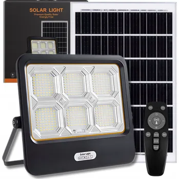 HALOGEN SOLARNY LED 400W OSVĚTLOVAČ SE SOLÁRNÍM PANELEM solární lampa DÁLKOVÝ OVLADAČ