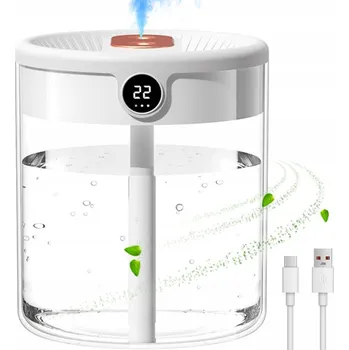 Zvlhčovač vzduchu ZVLHČOVAČ VZDUCHU 2L ULTRAZVUKOVÝ, NOČNÍ LAMPA 3 REŽIMY, DIFUZÉR MLHY